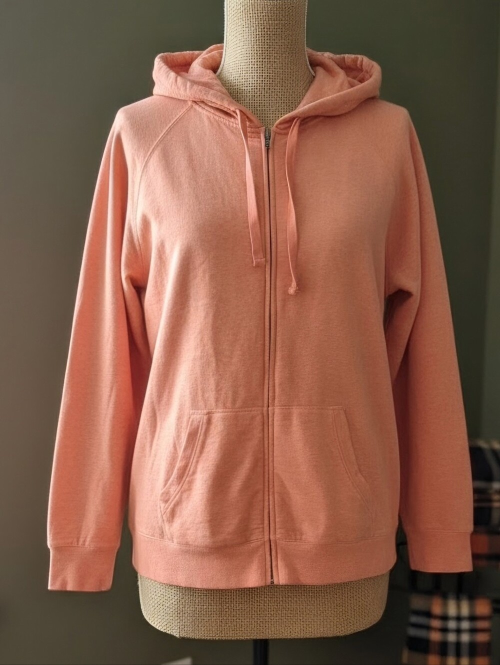 torrid Coral-Orange Full-Zip Hoodie Jacket